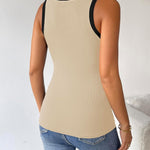 Nadorine 2 Pack Tank Tops Sleeveless Ribbed Shirts
