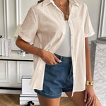 Nadorine Women Linen Button Down Shirt