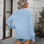 Nadorine Cardigan Long Sleeve Crochet Shrug Soft Knit Sweater