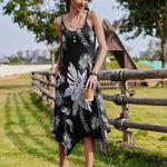 Nadorine Women Midi Dress Bohemian Beach Cover Up Dress