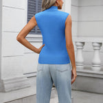 Nadorine Women's 2024 Mock Turtle Neck Sweater Vest