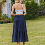 Nadorine Long Women's Elegant Maxi Skirt with Pockets (DE Only)