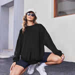 Nadorine  Oversized Sweatshirts Graphic Print Tops