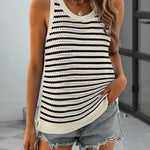 Nadorine Crochet Sleeveless Sweater Vest