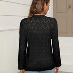 Nadorine Women's Lightweight Crochet Cropped Cardigan