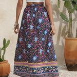 Nadorine Women's Boho Floral Skirt