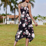 Nadorine Women Midi Dress Bohemian Beach Cover Up Dress