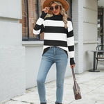 Nadorine Pullover Women's Turtleneck Elegant Long Sleeve Jumper