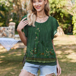Nadorine Women's Blouse Batwing Blouse Shirts (DE Only)