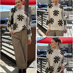 Nadorine Pullover Damen Strickpullover Warm Winterpullover Rundhals (DE Only)