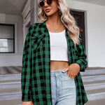 Nadorine Checked Shirt Women's Long Sleeve Costume Blouse (DE Only)