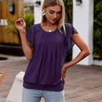 Nadorine Women's Blouse Batwing Blouse Shirts (DE Only)
