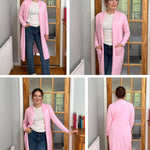 Nadorine Women's Long Cardigans Sweater Lightweight Duster Coat