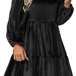 Nadorine Women's Long Sleeve Elegant Velvet Dress (DE Only)
