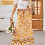 Nadorine Women's Boho Floral Skirt