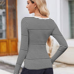 Nadorine Women's Long Sleeve Scoop Neck Shirts