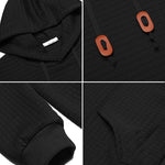 Women Quilted Sweatshirt, Casual Hoodies Pullover with Long Sleeve Hooded Sweatshirt (Us Only)