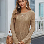 Nadorine Crochet Tops Off The Shoulder Sweaters