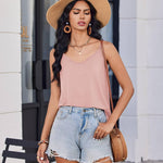 Nadorine Tank Top V-Neck Sleeveless Summer Tops (DE Only)