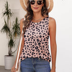 Zeagoo Women's Tank Tops Crew Neck Sleeveless Floral Tops