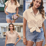 Nadorine Women's Blouse Casual Short Sleeve Shirt (DE Only)