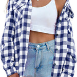 Nadorine Checked Shirt Women's Long Sleeve Costume Blouse (DE Only)