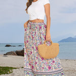 Nadorine Women's Boho Floral Skirt