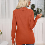 Nadorine Sweaters for Women Long Sleeve Shirts V Neck Knit Pullover
