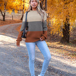 Nadorine Women's 2024 Fall Turtleneck Sweaters Loose Knit Pullover