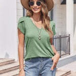 Nadorine Shirts Casual Short Sleeve Tees Dressy Casual Patel Blouses