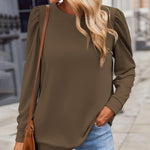 Nadorine Tunic Tops for Women Casual Crew Neck Pullover