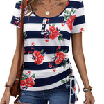 Womens Tops Short Sleeve Summer Henley Shirts