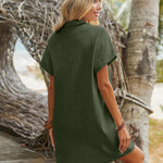 Nadorine Women's Linen Dresses Knee-Length Casual Beach Dress (DE Only)