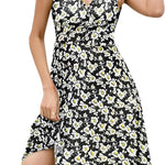 Nadorine A-line dress V-neck floral dress elegant summer dresses (DE Only)