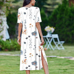 Nadorine Women Floral Summer Dress Casual Beach Dress