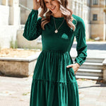 Zeagoo Women's Velvet Dress Elegant Evening Dress