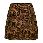 High-waist zipper autumn and winter A-line solid color skirt