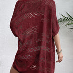 Nadorine Short Sleeve Boho Oversized Knitted Cardigan