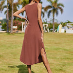 Nadorine Women Casual Summer Dress Pleated Sundress