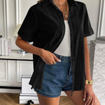 Nadorine Women Linen Button Down Shirt