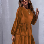 Nadorine Women's Long Sleeve Elegant Velvet Dress (DE Only)