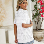 Nadorine Short Sleeve Crochet Cardigan