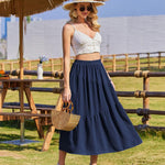 Nadorine Long Women's Elegant Maxi Skirt with Pockets (DE Only)