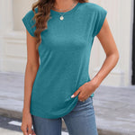 Zeagoo Womens 3 Pack Crewneck Cap Sleeve Tank Tops