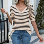 Zeagoo Womens Sweater Casual Short Sleeve Pullover Tops