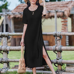 Nadorine Women Floral Summer Dress Casual Beach Dress