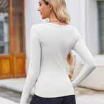 Nadorine Women's Long Sleeve Scoop Neck Shirts