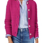 Nadorine Women's Comfy Button Down Knit Cardigan (US Only)