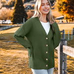 Nadorine Women's Open Front Oversized Soft Knit Sweater Cardigan