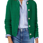 Nadorine Women's Comfy Button Down Knit Cardigan (US Only)